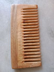Organic Neem Wooden Comb Anti Hair Fall &amp; Dandruff
