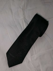 Black Patterned Tie