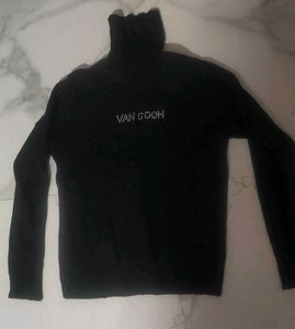 Black 'Van Gogh' Turtleneck