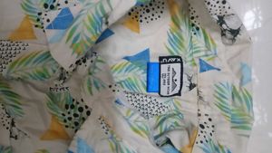 Patterned Short Sleeve Button-Down