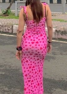 Women Pinteresty Maxi Dress||Trendy Pink One Piece
