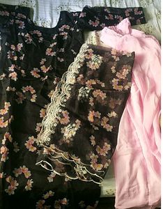 Black suit set with duppta