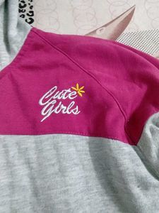 Cute Grey &amp; Baby Pink Jacket