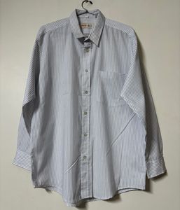 Men's Striped Long Sleeve Button Down Shirt