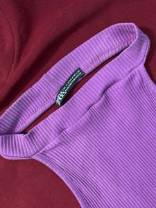 Ribbed Mock Neck Tank Top