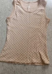 Polka Dot Short Sleeve Top