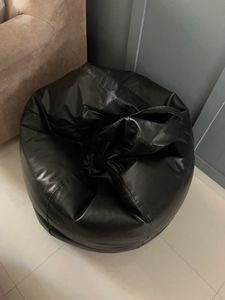 XL Black Bean Bag – Gently Used + Extra Beans