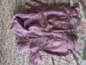 Lavender Embellished Saree