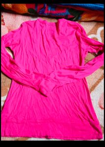 Pink Button-Down Top
