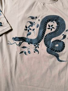 Graphic Snake Print T-Shirt