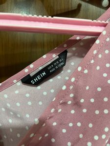 SHEIN Polka Dot pink Top 🩷