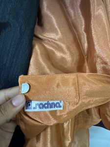 RACHNA Poly Chiffon Brown Ombre Saree