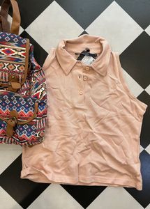 Aztec Backpack &amp; Pink Polo Top