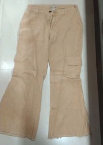 Velvet Cargo Bellbottom Baggy Jean