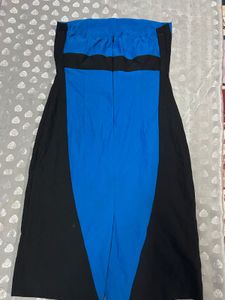 Chic Blue &amp; Black Dress