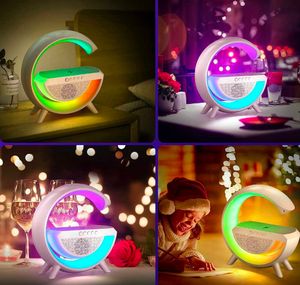 Led Night Lamp With Speaker And Wireless Charger