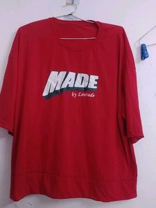 Red Graphic T-Shirt,used once