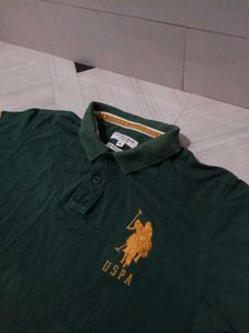 USPA Green Polo T-Shirt