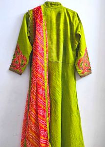 Patch Work Kurta with Dupatta