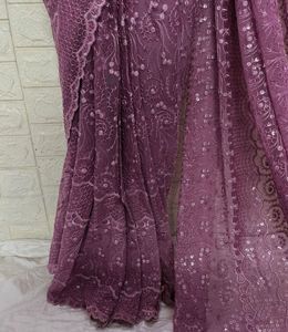 Readymade Embroidered Saree