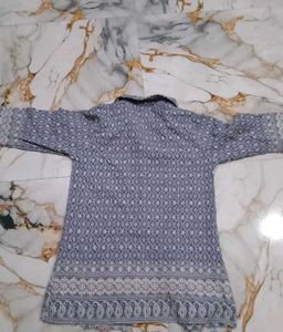 Girl Embroidered Kurti and trouser combo