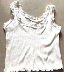 White Crop Top