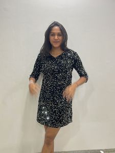 Sparkling Black Party Dress