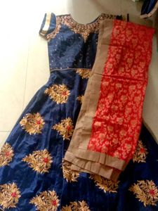 Embroidery Long Frock