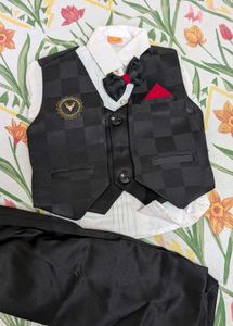 Party wear suit with bow tie for boys