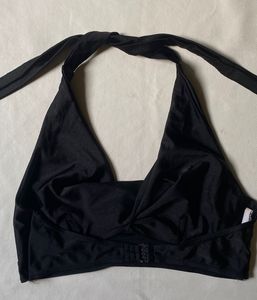 Black Halter Bikini Top