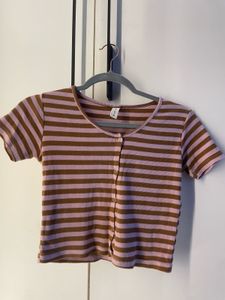 Striped Crop Top