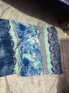 Tie Dye Strapless Dress