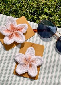 Crochet Flower Hair Clip