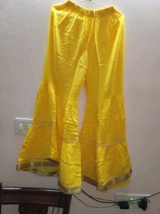 Festive Wear Yellow Sharara Set