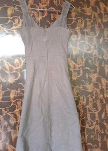 Elegant nude Midi Dress