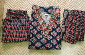 Printed Jaipuri Cotton Kurti Set For Women