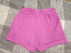 Pink Casual Shorts