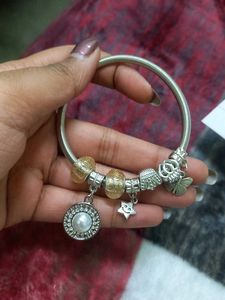 Charm Bracelet with Pearl Accent