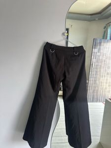 Black Formal Low Rise Pants