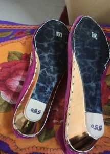Wedding Juti with Shinny Stones and flat heels