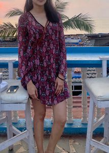 Printed Bohemian Mini Dress