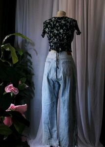 Floral Print Crop Top