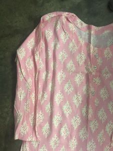 Pink Printed Kurta