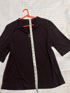 Burgandy Top Stretchy Bust 36-38 N More