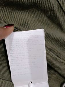 Olive Green Cargo Pants - 28 inches