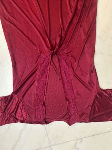 Red Floral Nightgown