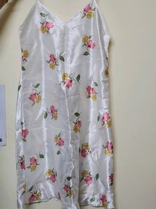 Price Drop!! Silk Slip Floral Pretty Mini Dress Y2K