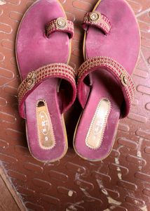 Maroon Sandal For Women