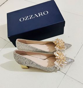 OZZAO Glitter Party  Block Heels