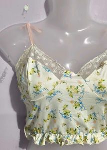 CUTE FLORAL CORSET TOP